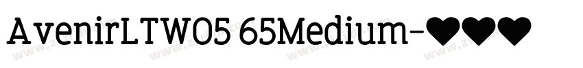 AvenirLTW05 65Medium字体转换